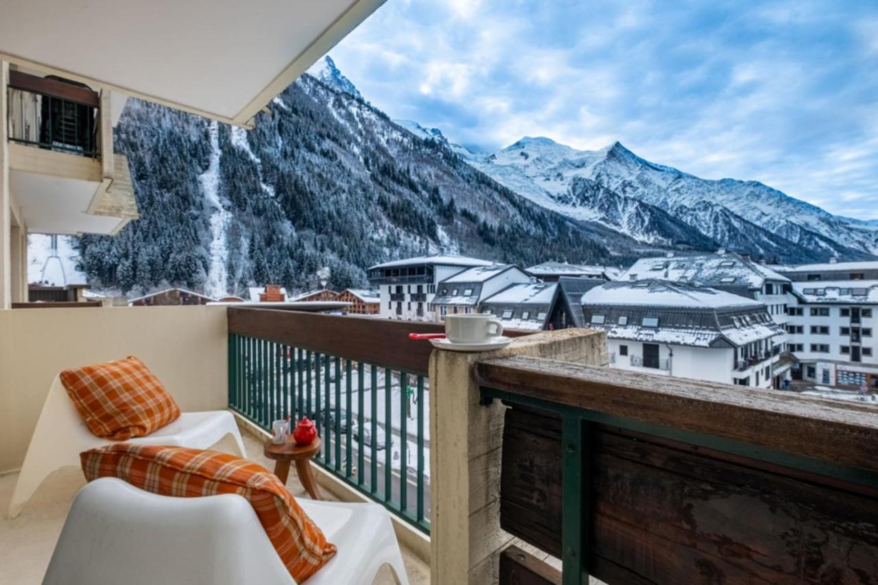 Apartment With Balcony And Mountain View Chamonix Exteriör bild